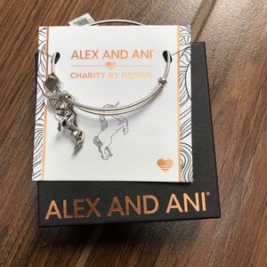Alex and Ani Unicorn charm bracelet